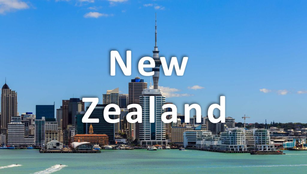 coastal shot of auckland - a shipping port for world cargo